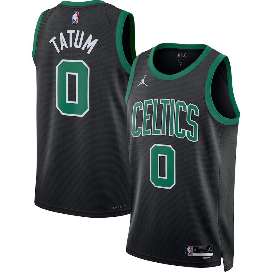 Men's Boston Celtics Jayson Tatum #0 Statement Editon 2023-2024 Black Swingman Jersey 2401YKJH